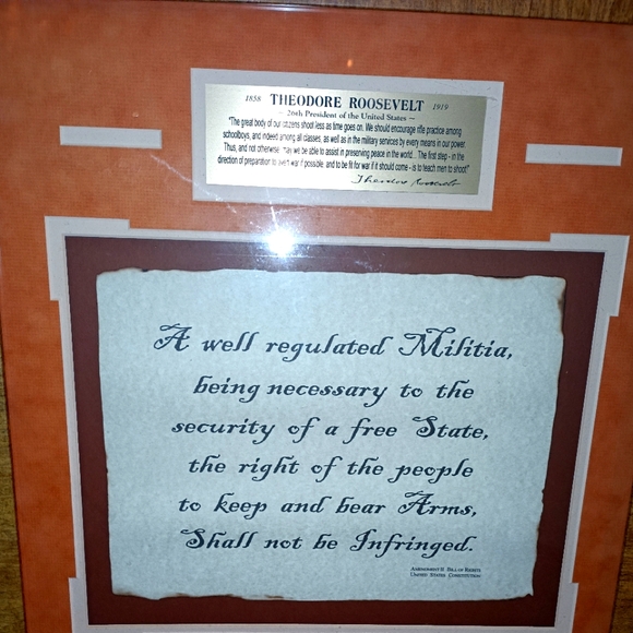 Amendment ll Bill of Rights Glass Broke In Moving. Design Is Perfect. - Picture 1 of 14